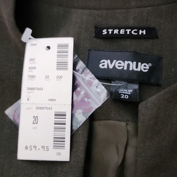 Avenue Stretch Jacket Size 20 NWT - Picture 15 of 16